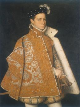 A portrait of a young alessandro farnese, the future duke of parma